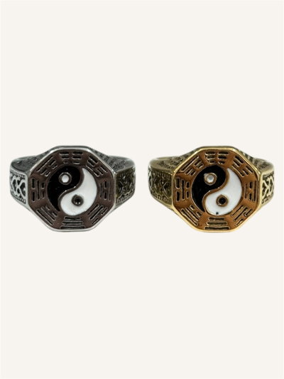 Anillos macizos ying yang