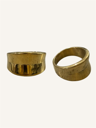 Anillo macizo doble pliegue 00442