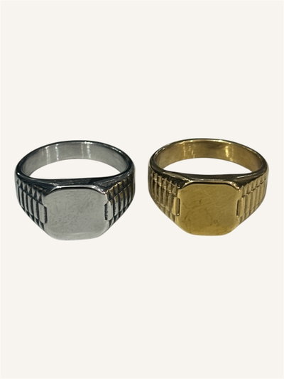 Anillos macizos para grabar L-090