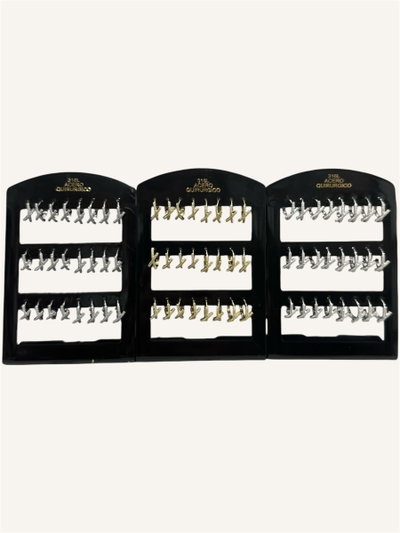 Aros con strass x blister 1869-ABC