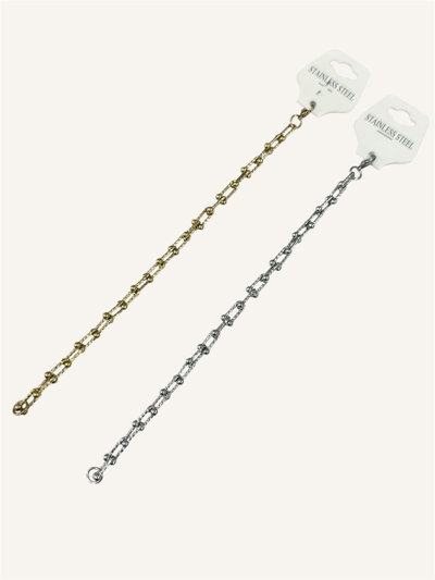 Pulseras de acero labradas estilo Tiffany 10879/80