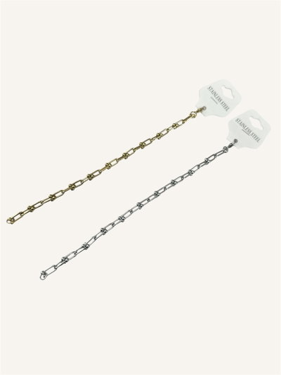 Pulseras de acero estilo Tiffany 10863/4
