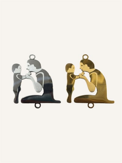 Dije para pulsera - Padre e hijo