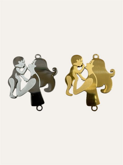 Dije para pulsera - Madre e hijo