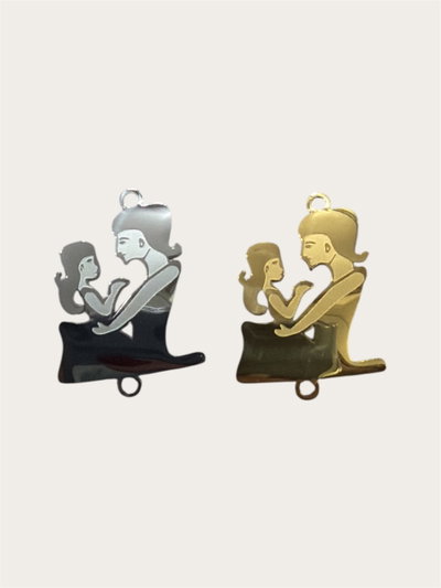 Dije para pulsera - Madre e hija