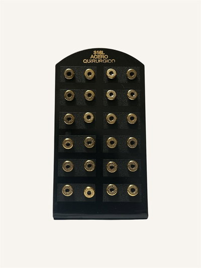 Aros blíster, 12 pares. Circulares 