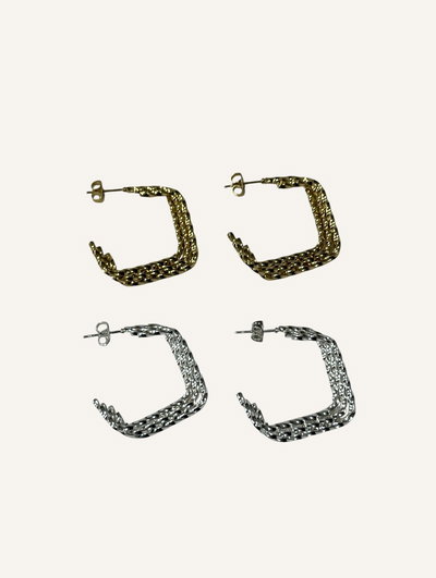 Aros tira 12 pares. Semi cuadrados 