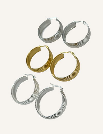 Aros tira 12 pares. Redondos 