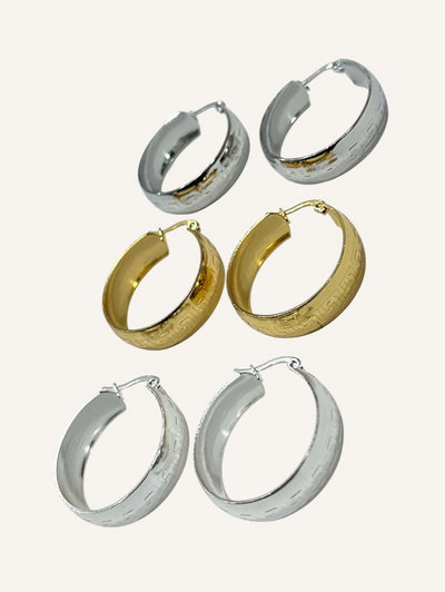 Aros tira 12 pares. Redondos 