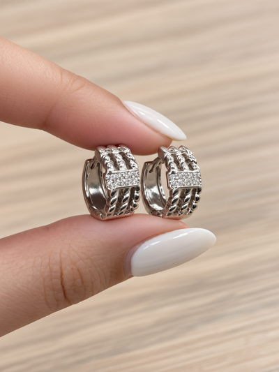 Aros por blíster con strass 2230-ABC