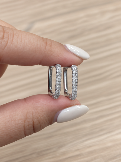 Aros por blíster con strass 2419-A
