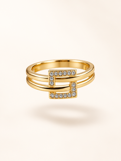 Anillo con strass