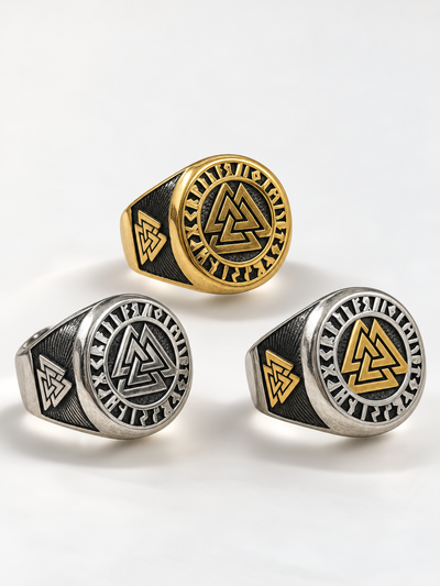 Anillos macizos - Valknut vikingo 00422/00423/00424