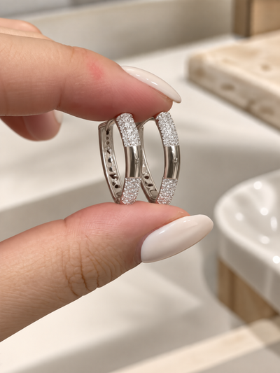 Aros por blíster con strass 2478-ABC