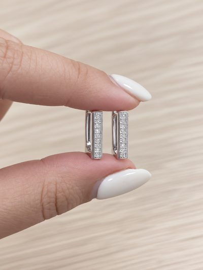 Aros por blíster con strass 2414-C