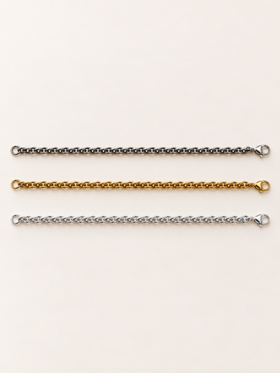 Pulseras de acero 6mm 21cm 109445/46/47