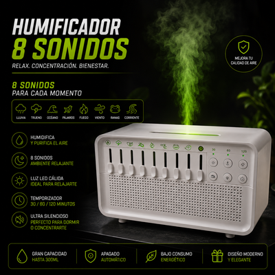 Humificador de 8 sonidos 