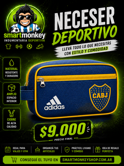 BOLSO NECESER BOCA JUNIORS