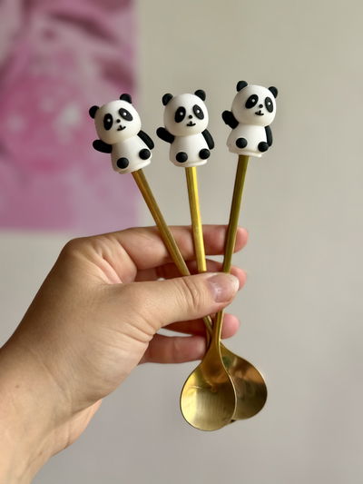 Cucharita larga panda