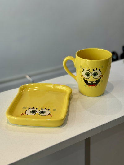 Taza + plato BOB ESPONJA