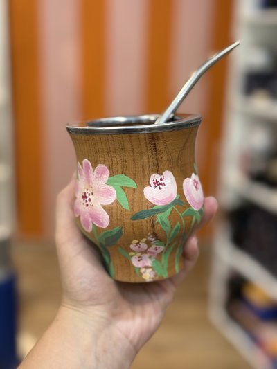 Mate camionero ALGARROBO pintado