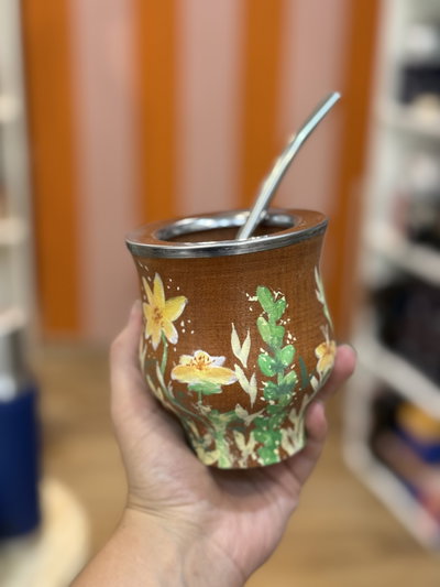 Mate camionero ALGARROBO pintado