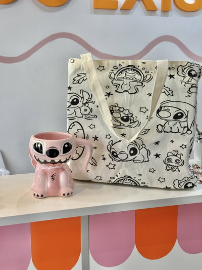 Taza ANGEL STITCH + TOTE de regalo