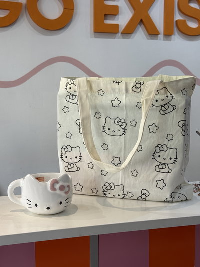 Taza KITTY + TOTE de regalo