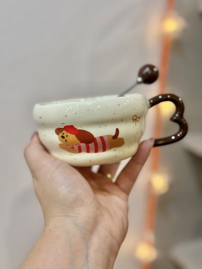 Taza SALCHICHA con cuchara