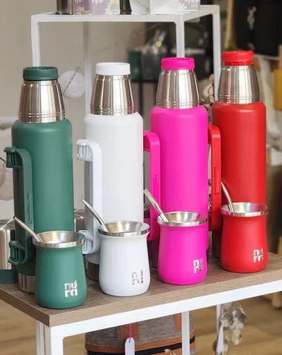 MATE DE ACERO + TERMO (colores)