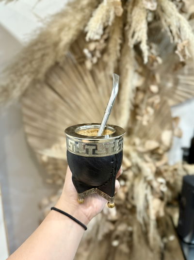 Mate IMPERIAL con base (cuero,cal,alpaca)