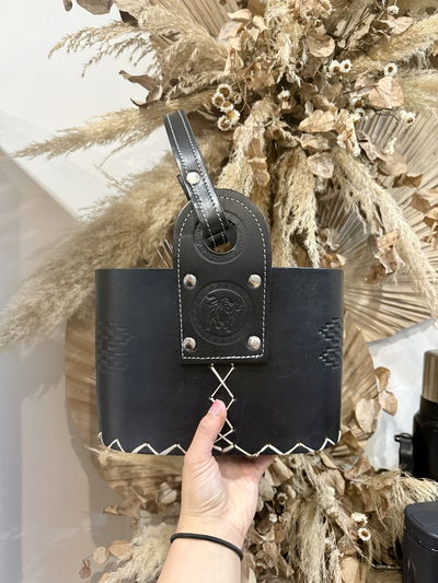 Canasta Matera CUERO 100%