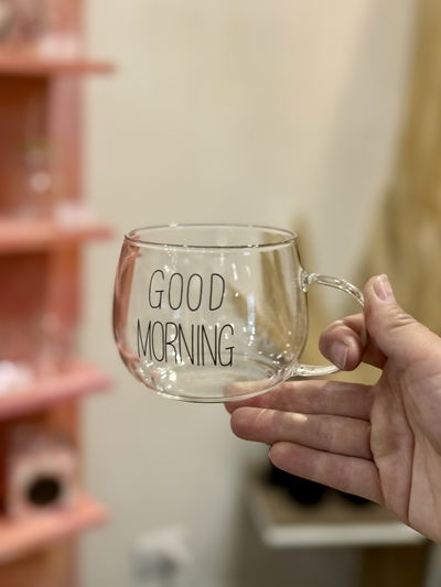 Taza vidrio GOOD MORNING