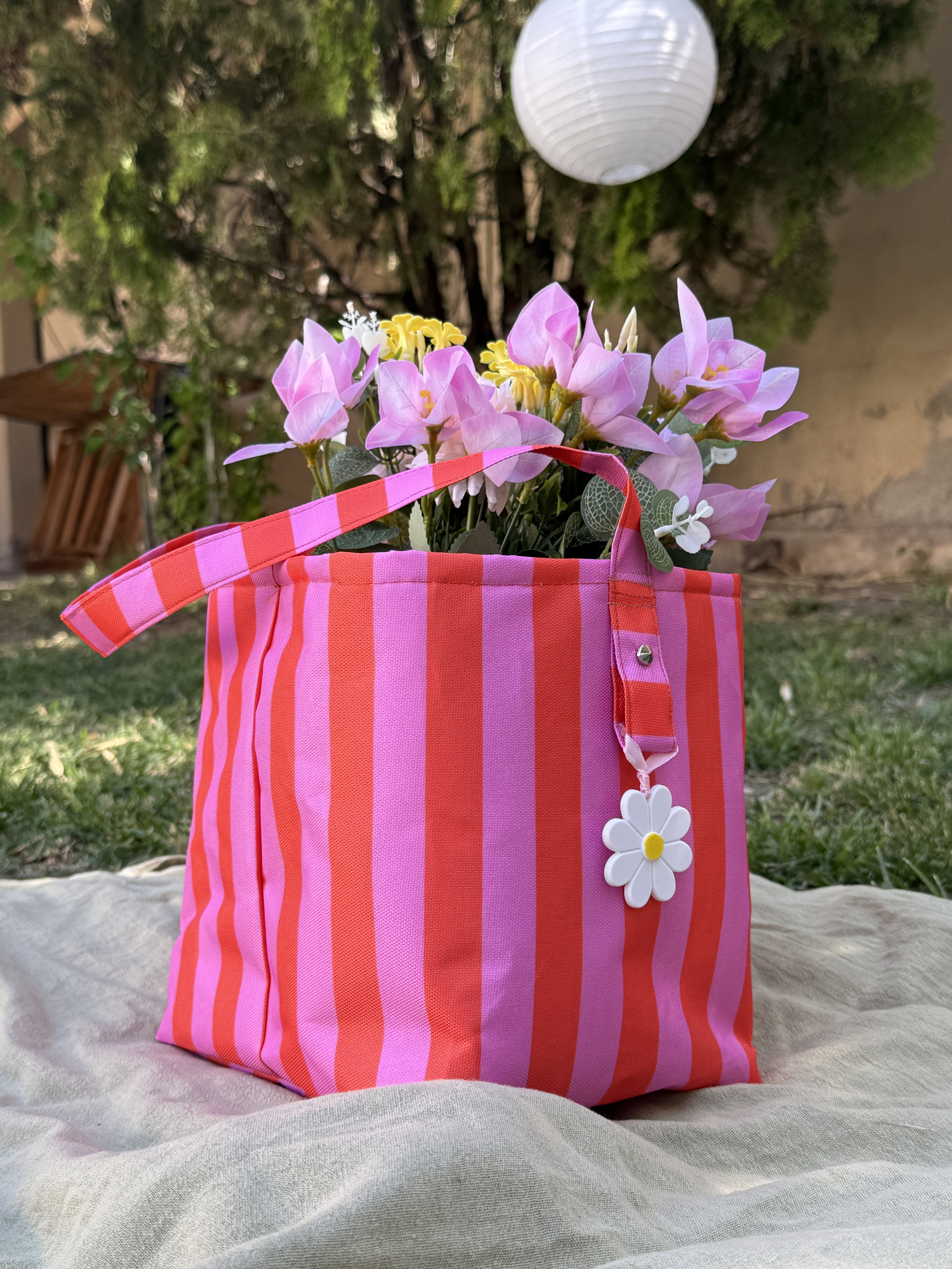 Logo Pinterest Rosa CANASTA DIA DE LA MADRE RAYAS | NURA MATES