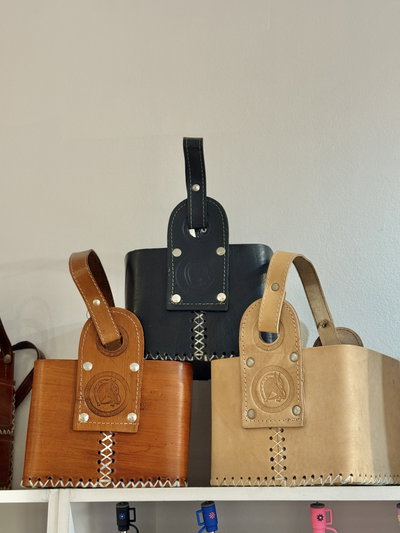Canasta Matera CUERO 100%