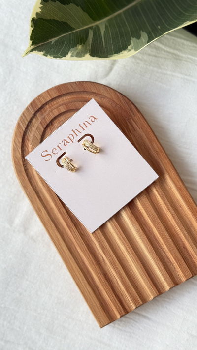 Semi argollas doradas 