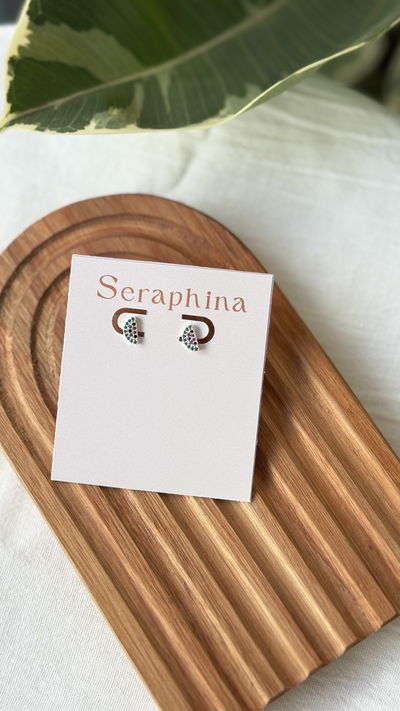 Arito plateado sandía stras 