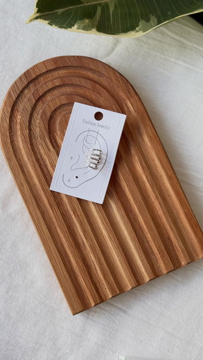 Aro cuff plateado varios 