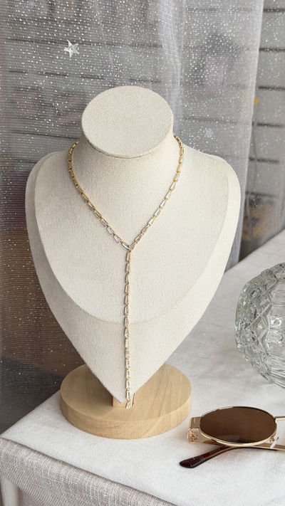 Collar corbatero stras 