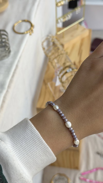 Pulsara Lila y perlas 