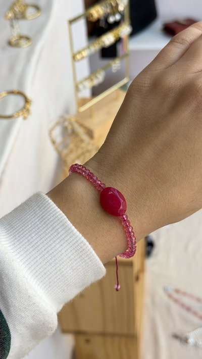 Pulsera fucsia 