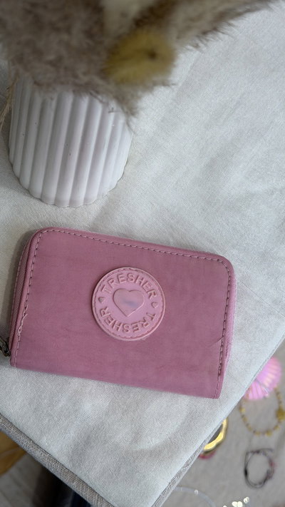 Billetera compacta tresher rosa 