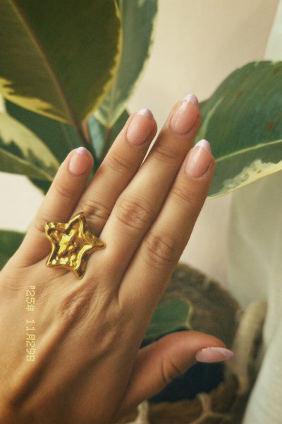 Anillo chapón estrella 