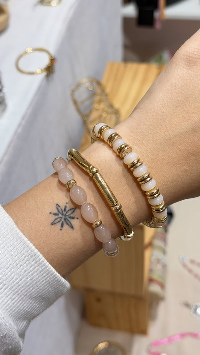 Pulsera triple rosas 