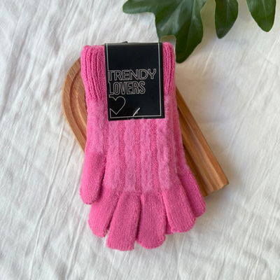 Guantes rosas 