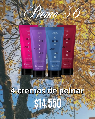 PROMO 4 CREMAS DE PEINAR