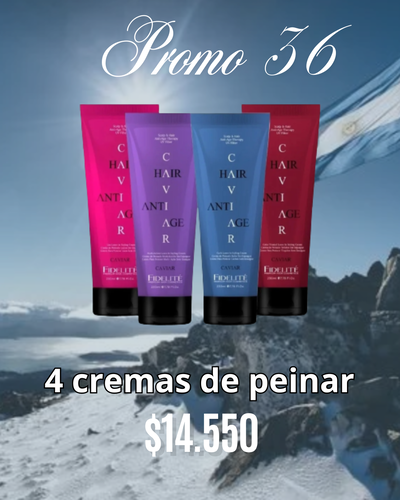 PROMO 4 CREMAS DE PEINAR
