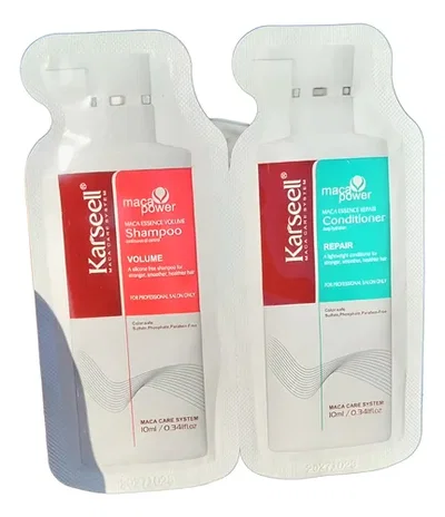 Sobre shampoo y acondicionador – Karseel 10ml