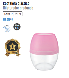 shaker Coctelera plástico  REF. 51846