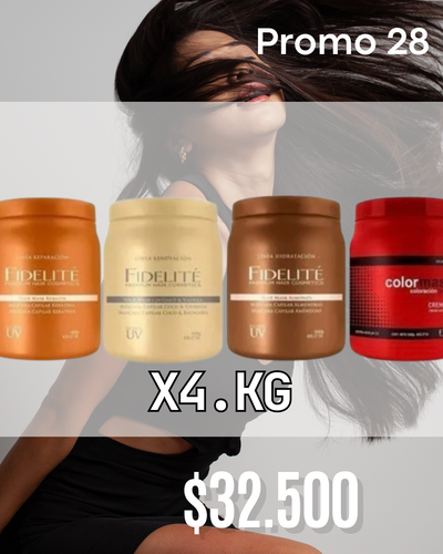 promo 28- 4 mascaras kg